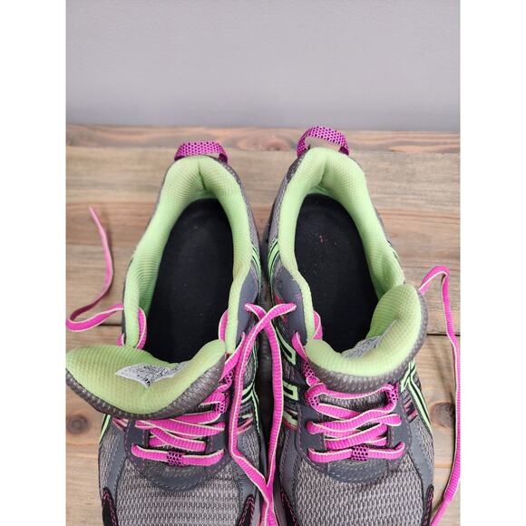 Asics Gel Venture 5 Athletic Running Shoes Gray/Lime/Pink Women's 7.5 - Picture 7 of 8